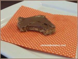 peanutbutter bar with bite