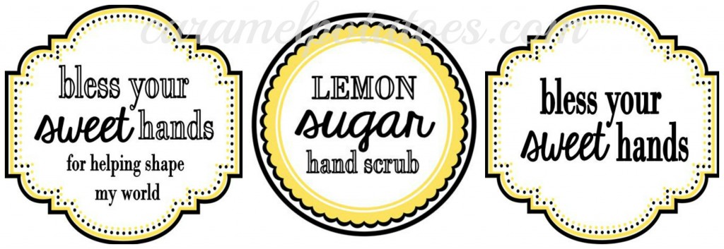 Sugar Scrub Tags