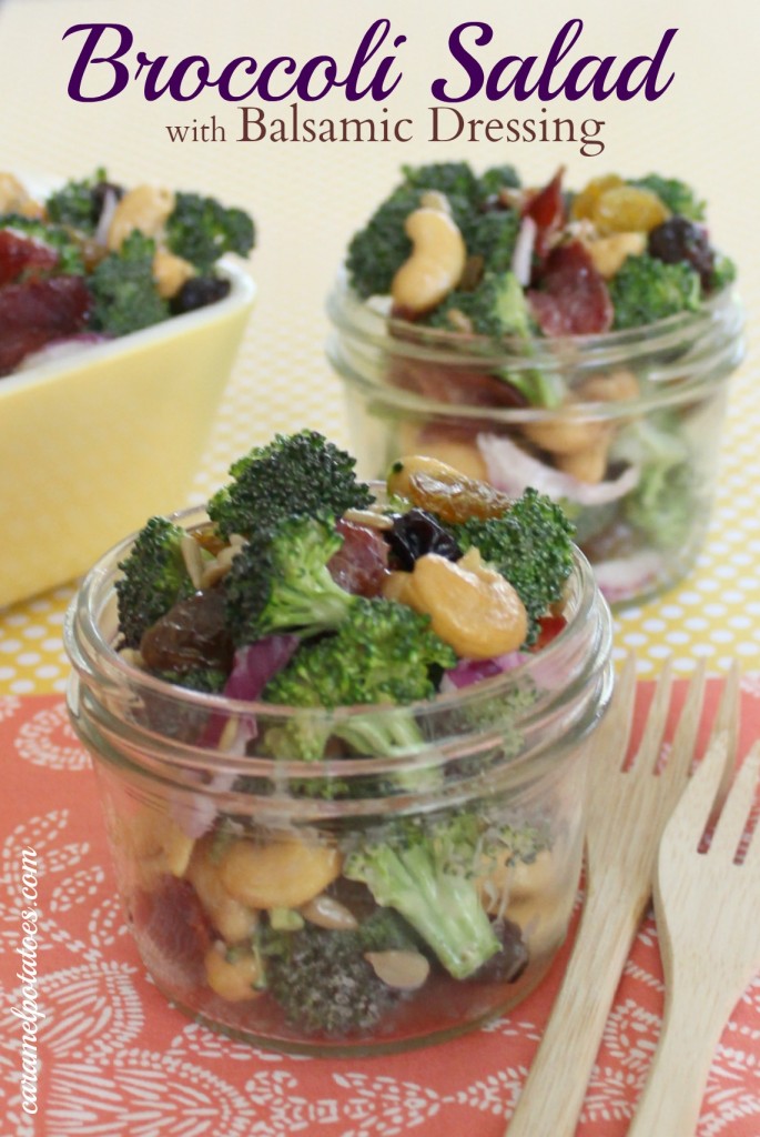Caramel Potatoes » Broccoli Salad with Balsamic Dressing