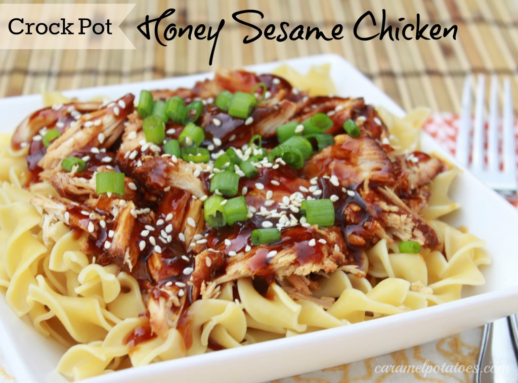 Crockpot Honey Sesame Chicken - this a real quick and easy family favorite.