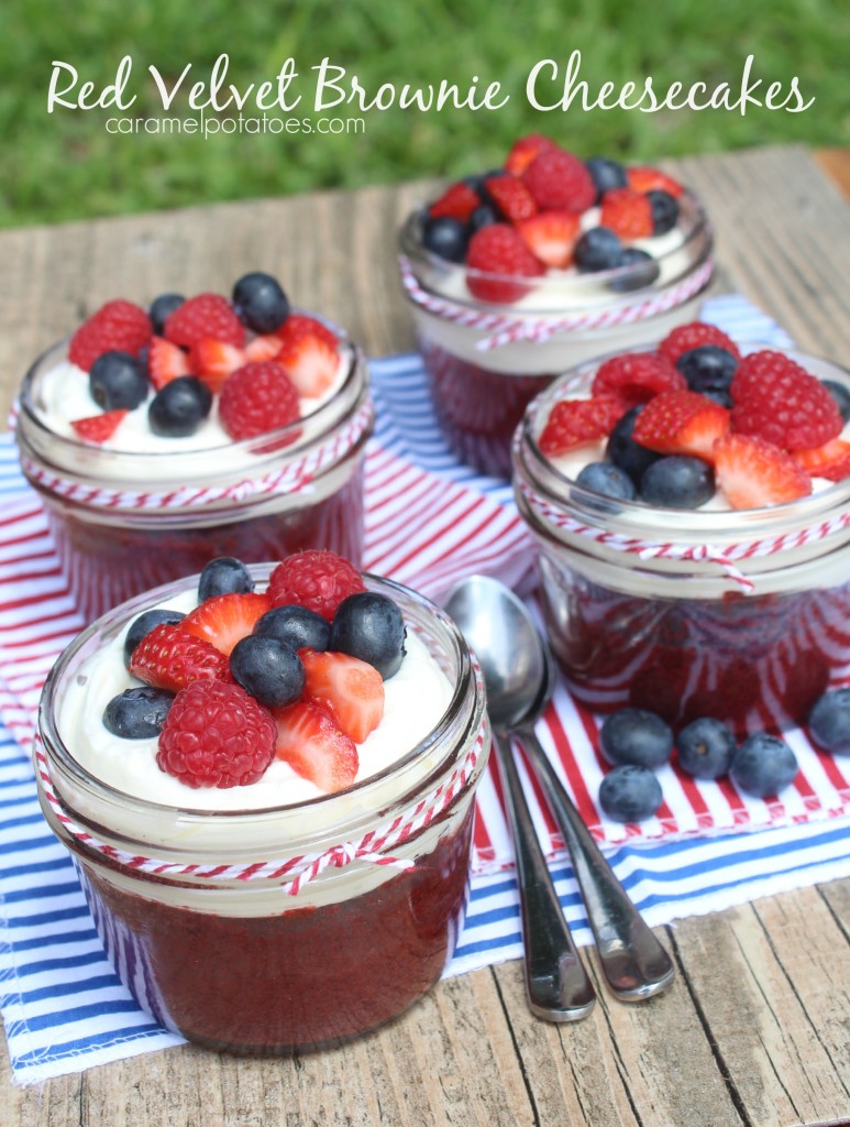 Red Velvet Brownie Cheesecakes