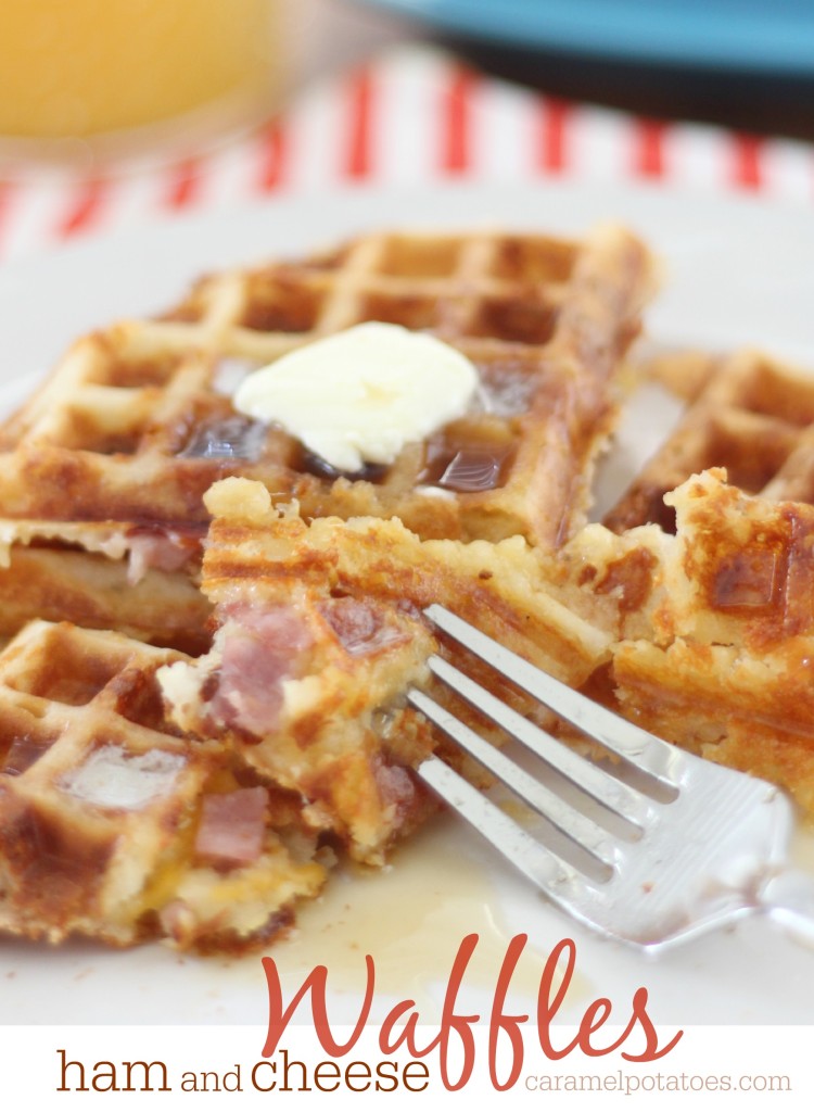 Ham and Cheese Waffles